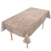 Wachstuchtischdecke Tischdecke abwaschbar Indoor Outdoor Gartentischdecke Falschuni Beige160cm Breite Meterware