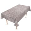 Wachstuch Tischdecke abwaschbar Wachstischdecke Meterware Falschuni Grau Outdoor Tischdecke Gartentischdecke 160cm Breite