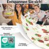 Wachstuch Tischdecke abwaschbar Wachstischdecke Meterware Rechteck Erdbeeren Outdoor Tischdecke Gartentischdecke