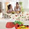 Wachstuch Tischdecke abwaschbar Wachstischdecke Meterware Rechteck Erdbeeren Outdoor Tischdecke Gartentischdecke
