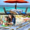 Wachstuch Tischdecke abwaschbar Wachstischdecke Meterware Urlaub Outdoor Tischdecke Gartentischdecke