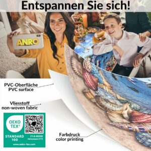 Wachstuch Tischdecke abwaschbar Wachstischdecke Meterware Fischerufer Outdoor Tischdecke Gartentischdecke