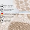 Wachstuch Tischdecke abwaschbar Wachstischdecke Meterware Herz Beige Outdoor Tischdecke Gartentischdecke