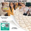 Wachstuch Tischdecke abwaschbar Wachstischdecke Meterware Herz Beige Outdoor Tischdecke Gartentischdecke – 90x130cm, Schnittkante