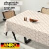 Wachstuch Tischdecke abwaschbar Wachstischdecke Meterware Herz Beige Outdoor Tischdecke Gartentischdecke