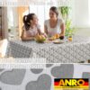 Wachstuch Tischdecke abwaschbar Wachstischdecke Meterware Herz Grau Outdoor Tischdecke Gartentischdecke