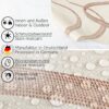 Wachstuch Tischdecke abwaschbar Wachstischdecke Meterware Wellen Outdoor Tischdecke Gartentischdecke