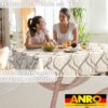 Wachstuch Tischdecke abwaschbar Wachstischdecke Meterware Wellen Outdoor Tischdecke Gartentischdecke