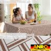 Wachstuch Tischdecke abwaschbar Wachstischdecke Meterware Karo Beige Outdoor Tischdecke Gartentischdecke