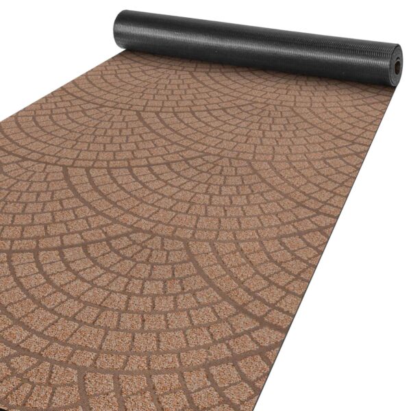 Teppich Läufer Küchenläufer Premium 3-Schicht Boden gummiert Läufer waschbar Davis Breite 100cm – Braun, 100x100cm