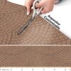 Teppich Läufer Küchenläufer Premium 3-Schicht Boden gummiert Läufer waschbar Davis Breite 100cm – Braun, 100x100cm
