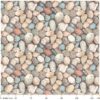 Badematte Weichschaummatte Badläufer Steine Kiesel Mehrfarbig Breite 130cm Meterware – 100x130cm