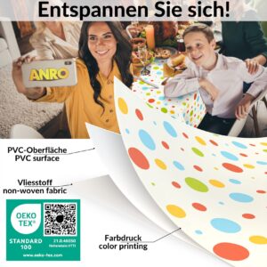 Wachstuch Tischdecke abwaschbar Wachstischdecke Meterware Rechteck Party Outdoor Tischdecke Gartentischdecke