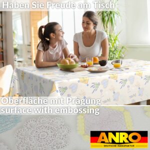 Wachstuch Tischdecke abwaschbar Wachstischdecke Meterware Rechteck Lavendel Outdoor Tischdecke Gartentischdecke