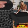 Tischdecke abwaschbar Stofftischdecke MILA Jacquard Baumwolle Polyester Uni Leinenoptik mit Teflonbeschichtung Lotuseffekt Tischdecke