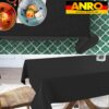 Tischdecke abwaschbar Stofftischdecke MILA Jacquard Baumwolle Polyester Uni Leinenoptik mit Teflonbeschichtung Lotuseffekt Tischdecke