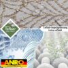 Tischdecke abwaschbar Stofftischdecke Lurex Baumwolle Polyester mit Teflonbeschichtung Lotuseffekt NATA Blätter