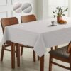 Tischdecke abwaschbar Stofftischdecke Lurex Baumwolle Polyester mit Teflonbeschichtung Lotuseffekt NATA Blätter