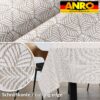 Tischdecke abwaschbar Stofftischdecke Lurex Baumwolle Polyester mit Teflonbeschichtung Lotuseffekt NATA Blätter