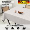 Tischdecke abwaschbar Stofftischdecke Lurex Baumwolle Polyester mit Teflonbeschichtung Lotuseffekt NATA Blätter