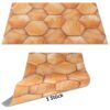 Tischset Platzset Platzdeckchen abwaschbar Tischuntersetzer PVC hitzebeständig 30x45cm – Holzoptik Geometrie Beige