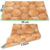 Tischset Platzset Platzdeckchen abwaschbar Tischuntersetzer PVC hitzebeständig 30x45cm – Holzoptik Geometrie Beige