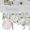 Wachstuchtischdecke Wachstuch Tischdecke abwaschbar rechteck, rund, oval hochwertige Bedruckung Gartentischdecke MIMOSA Steine Spa Breite 140cm
