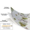 Wachstuchtischdecke Wachstuch Tischdecke abwaschbar rechteck, rund, oval hochwertige Bedruckung Gartentischdecke MIMOSA Steine Spa Breite 140cm