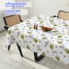 Wachstuchtischdecke Wachstuch Tischdecke abwaschbar rechteck, rund, oval hochwertige Bedruckung Gartentischdecke MIMOSA Steine Spa Breite 140cm