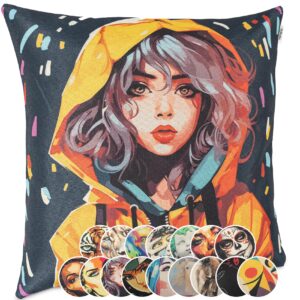 Dekokissen Zierkissen Sofakissen Kissenbezug Kissenhülle Gobelin Popart 28 Motive mit / ohne Füllung 40x40cm