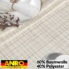Tischdecke abwaschbar Stofftischdecke ROMA gestreift Baumwolle Polyester mit Teflonbeschichtung Lotuseffekt Tischdecke