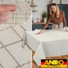 Tischdecke abwaschbar Stofftischdecke ROMA gestreift Baumwolle Polyester mit Teflonbeschichtung Lotuseffekt Tischdecke