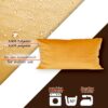 Dekokissen Samt Kissenbezug Sofakissen Dekokissen Kissenhülle mit / ohne Füllkissen 4 Größen – Orange, 30x50cm ohne Füllung