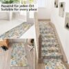 Küchenläufer waschbar Textil + PVC Küchenteppich rutschfest Sprinty Fortuna Mehrfarbig 50cm Breit