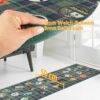 Küchenläufer waschbar Textil + PVC Küchenteppich rutschfest Sprinty Pesca Mehrfarbig 50cm Breit