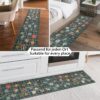 Küchenläufer waschbar Textil + PVC Küchenteppich rutschfest Sprinty Pesca Mehrfarbig 50cm Breit