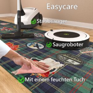 Küchenläufer waschbar Textil + PVC Küchenteppich rutschfest Sprinty Pesca Mehrfarbig 50cm Breit