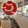 Küchenläufer waschbar Textil + PVC Küchenteppich rutschfest Sprinty Party Mehrfarbig 50cm Breit