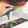 Küchenläufer waschbar Textil + PVC Küchenteppich rutschfest Sprinty Party Mehrfarbig 50cm Breit