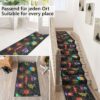 Küchenläufer waschbar Textil + PVC Küchenteppich rutschfest Sprinty Party Mehrfarbig 50cm Breit