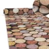 Küchenläufer waschbar Textil + PVC Küchenteppich rutschfest Sprinty Malaga Mehrfarbig 50cm Breit