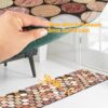 Küchenläufer waschbar Textil + PVC Küchenteppich rutschfest Sprinty Malaga Mehrfarbig 50cm Breit