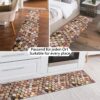 Küchenläufer waschbar Textil + PVC Küchenteppich rutschfest Sprinty Malaga Mehrfarbig 50cm Breit
