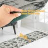 Küchenläufer waschbar Textil + PVC Küchenteppich rutschfest Sprinty Mehrfarbig 50cm Breit