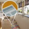 Küchenläufer waschbar Textil + PVC Küchenteppich rutschfest Sprinty Amsterdam Mehrfarbig 50cm Breit