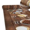Küchenläufer waschbar Textil + PVC Küchenteppich rutschfest Sprinty Gelati Mehrfarbig 50cm Breit