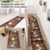 Küchenläufer waschbar Textil + PVC Küchenteppich rutschfest Sprinty Gelati Mehrfarbig 50cm Breit