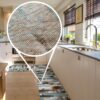 Küchenläufer waschbar Textil + PVC Küchenteppich rutschfest Sprinty Panarea Mehrfarbig 50cm Breit