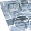 Weichschaummatte Meterware Badematte Badläufer Weichschaum anpassbar Moderno Blau / Beige – Blau, 100x130cm