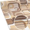Weichschaummatte Meterware Badematte Badläufer Weichschaum anpassbar Moderno Blau / Beige – Braun, 100x130cm